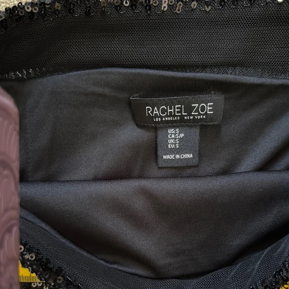 Rachel Zoe Black Sequin Pencil Skirt - Picture 2 of 5